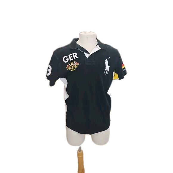Polo Ralph Lauren Germany #9 Vintage Polo Shirt Chief Keef Big Pony PRL Size XL - Picture 1 of 11